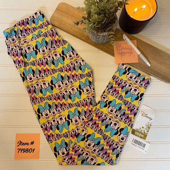 LuLaRoe Disney Minnie Mouse O/S Leggings - Picture 1 of 2